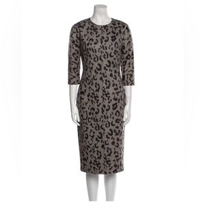 MaxMara gray wool dress